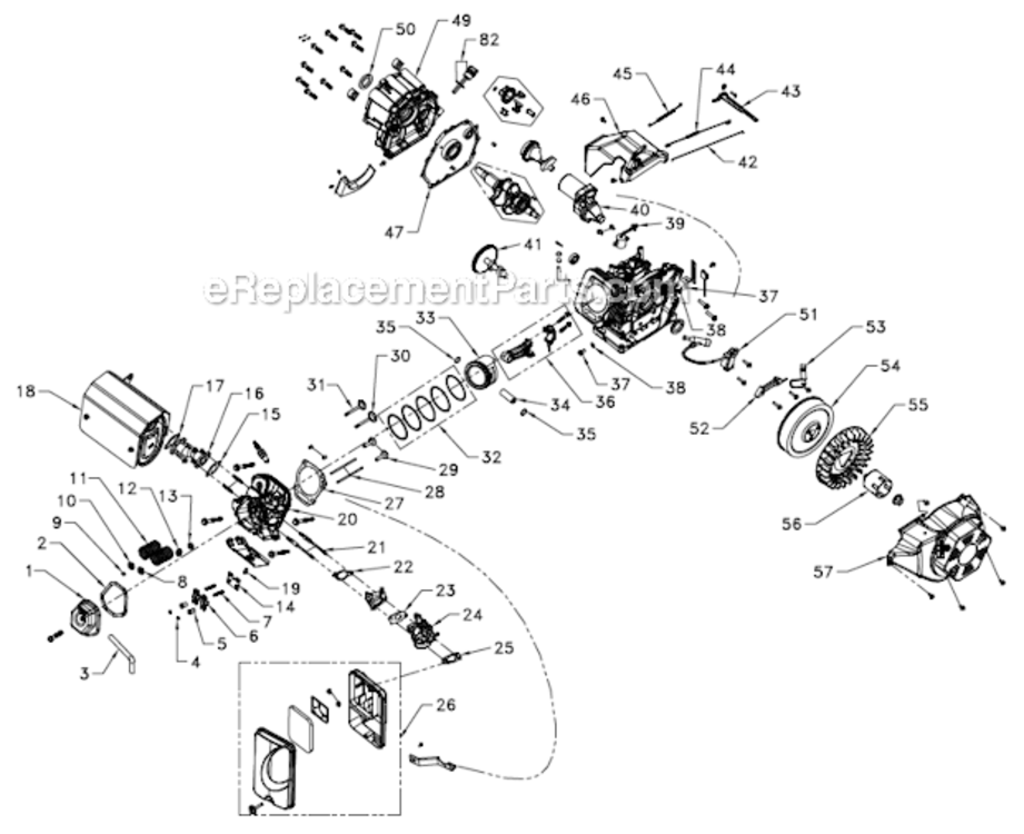 Page B Diagram and Parts List for PM0148000  Powermate Generator