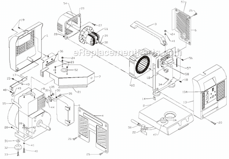Page A Diagram and Parts List for PM0401851  Powermate Generator
