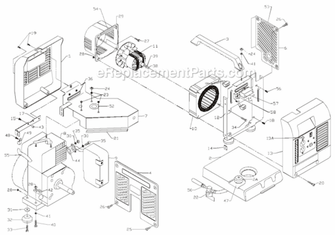 Page A Diagram and Parts List for PM0401852  Powermate Generator