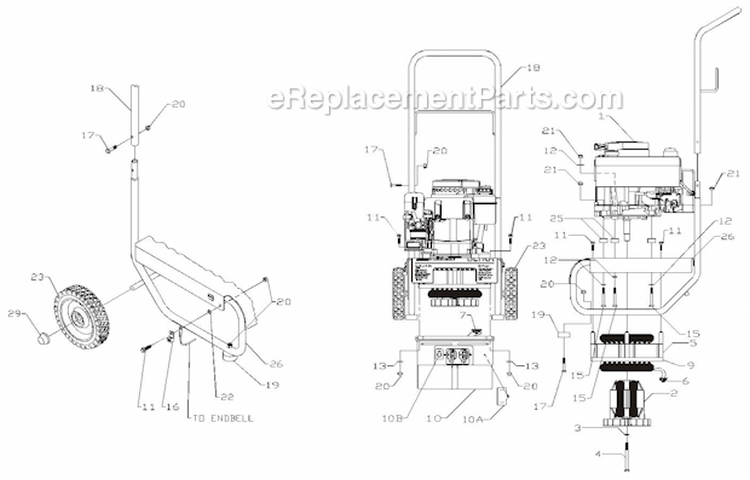 Page A Diagram and Parts List for PM042250501  Powermate Generator