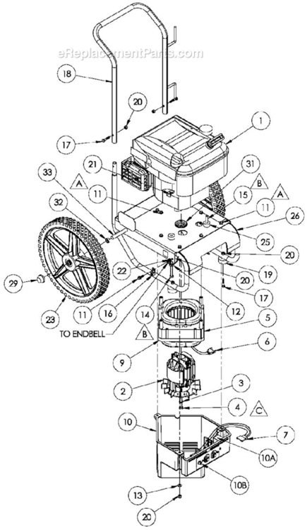 Page A Diagram and Parts List for PM0422507  Powermate Generator