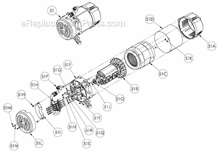 Page B Diagram and Parts List for PM0435100  Powermate Generator