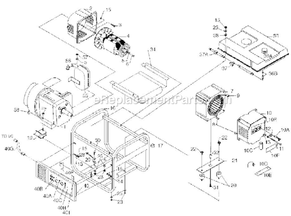 Page A Diagram and Parts List for PM0473503  Powermate Generator