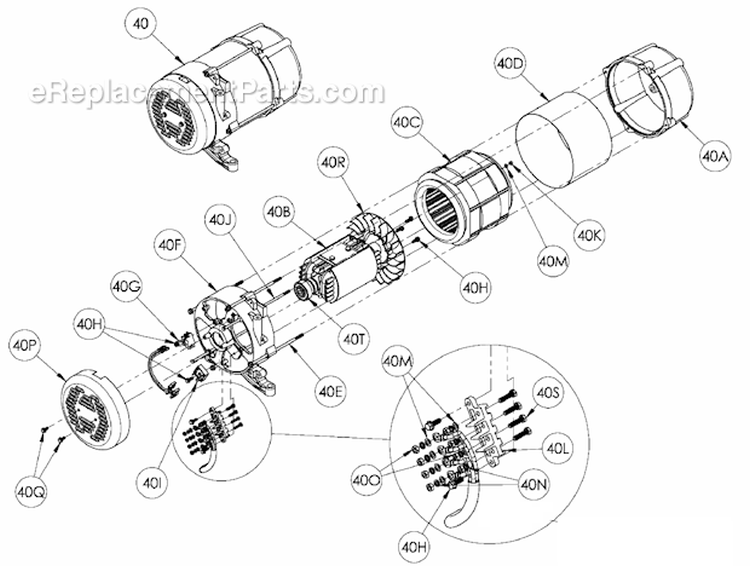 Page B Diagram and Parts List for PM052531201  Powermate Generator