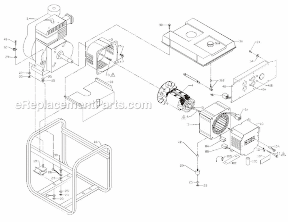 Page A Diagram and Parts List for PM052531217  Powermate Generator
