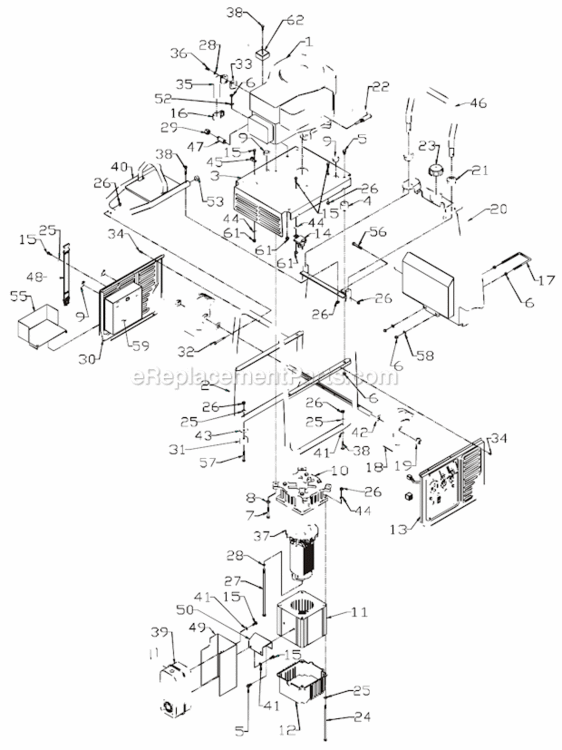 Page A Diagram and Parts List for PM055802301  Powermate Generator