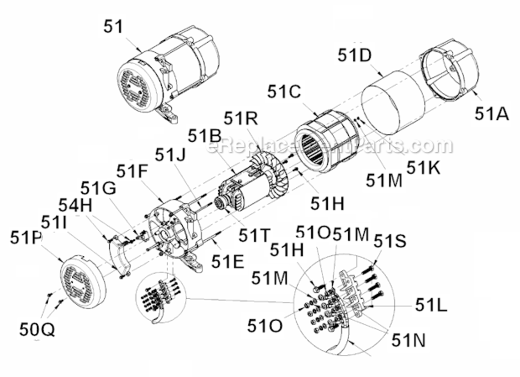Page B Diagram and Parts List for PMA52530202  Powermate Generator