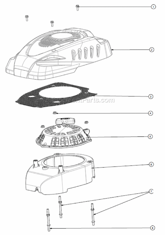 Page K Diagram and Parts List for PWFT14022  Powermate Trimmer