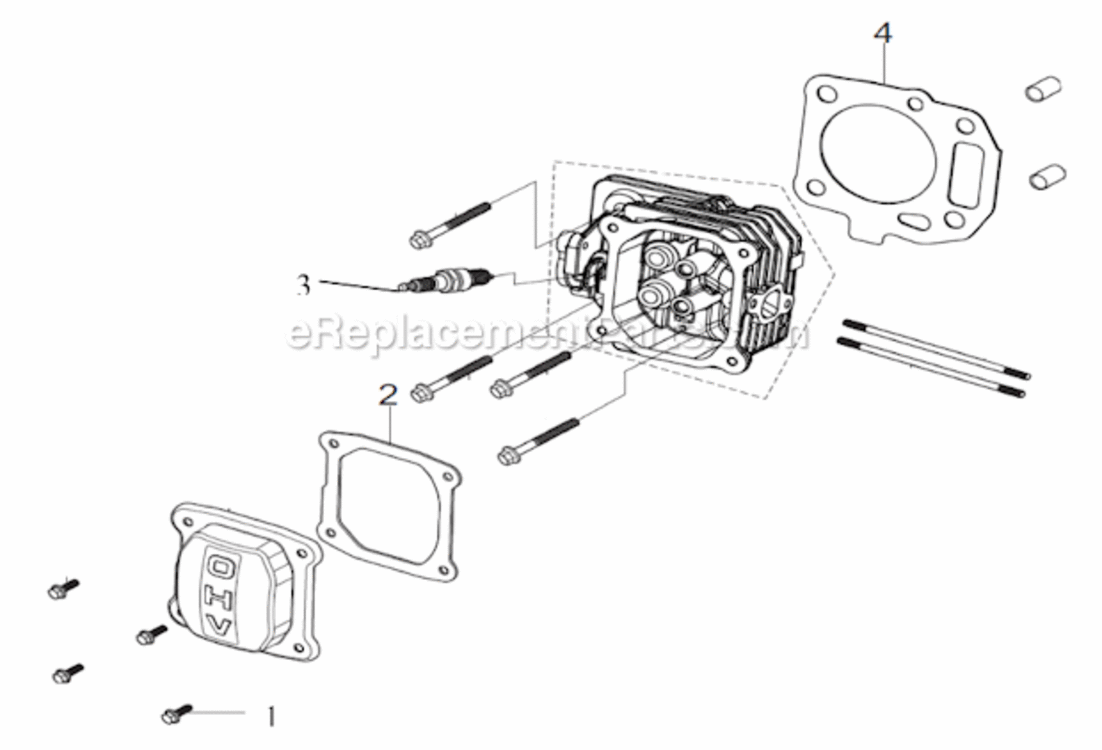 Page H Diagram and Parts List for PWFT14022  Powermate Trimmer