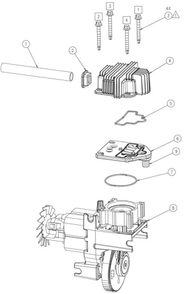 Part Location Diagram of 043-0198 Powermate Valve Plate Assembly