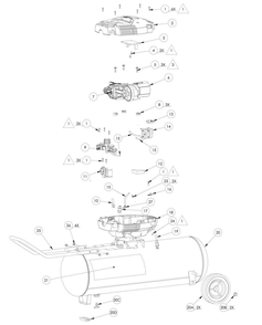 Section_1 Diagram and Parts List for HPA158190901  Powermate Compressor