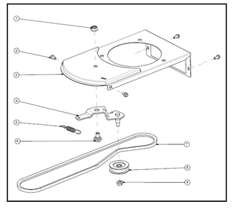 Drive System Diagram and Parts List for PWFT15022  Powermate Hedge Trimmer