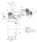 Page A Diagram and Parts List for 138336  Powermate Compressor