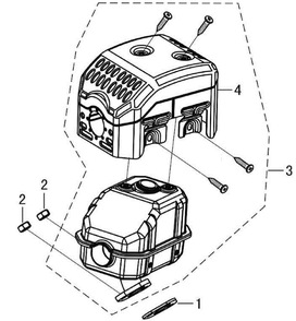 Section_10 Diagram and Parts List for EPW2123100  Powermate Pressure Washer