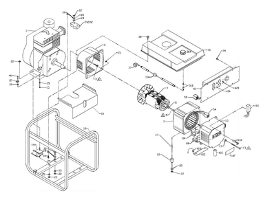 Section_1 Diagram and Parts List for PC052530018  Powermate Generator