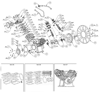 Section_2 Diagram and Parts List for H9919910  Powermate Compressor