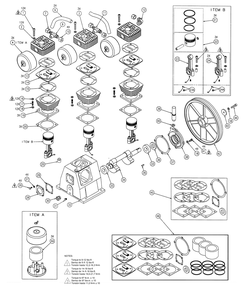 Section_2 Diagram and Parts List for LA4708065  Powermate Compressor