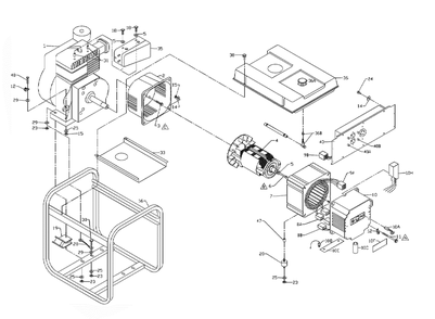 Section_1 Diagram and Parts List for PC052530205  Powermate Generator