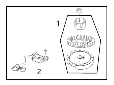 Flywheel / Ignition Diagram and Parts List for PFTT142  Powermate Tiller
