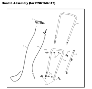 Section_3 Diagram and Parts List for PWSTM4317  Powermate Trimmer