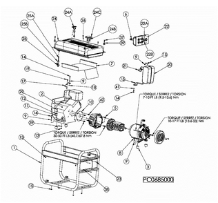 Part Location Diagram of 0064138 Powermate Screw No.10 X .75