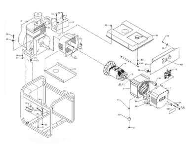 Section_1 Diagram and Parts List for PC0525305  Powermate Generator