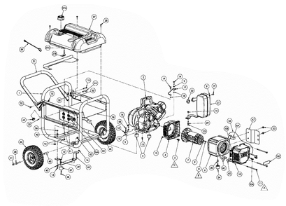 Section_1 Diagram and Parts List for PC0545009  Powermate Generator