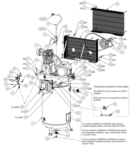 Section_1 Diagram and Parts List for V5016055  Powermate Compressor