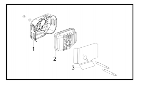 Muffler Diagram and Parts List for PFTT142  Powermate Tiller