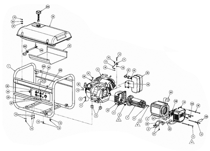 Section_1 Diagram and Parts List for PM049700002  Powermate Generator