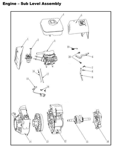 Section_10 Diagram and Parts List for PWLE07991  Powermate Edger