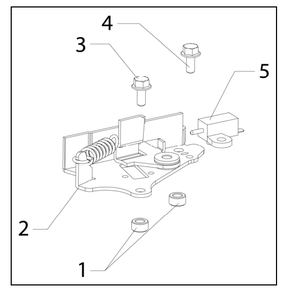 Braking Assembly Diagram and Parts List for PWFTA17322  Powermate Hedge Trimmer