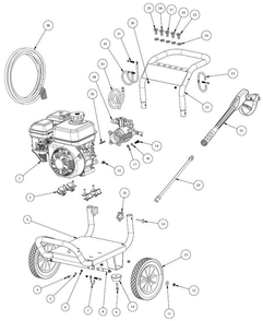 Section_1 Diagram and Parts List for EPW1792500  Powermate Pressure Washer