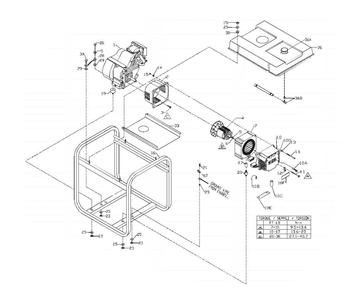 Section_1 Diagram and Parts List for PL052320217  Powermate Generator