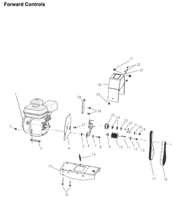 Section_2 Diagram and Parts List for PRTT196E1  Powermate Tiller