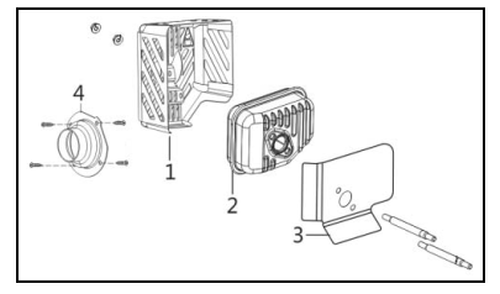 Muffler Diagram and Parts List for PWFT15022  Powermate Hedge Trimmer