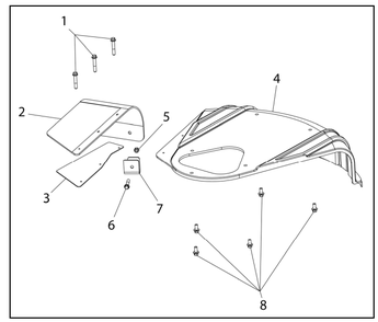 Shroud Assembly Diagram and Parts List for PWFTA17322  Powermate Hedge Trimmer