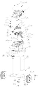 Section_1 Diagram and Parts List for VLK1582609  Powermate Compressor