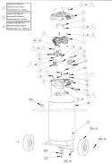 Page A Diagram and Parts List for 835-522  Powermate Compressor