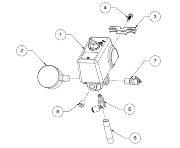 Section_3 Diagram and Parts List for V7518075  Powermate Compressor