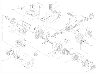 Section_1 Diagram and Parts List for PC0102300  Powermate Generator