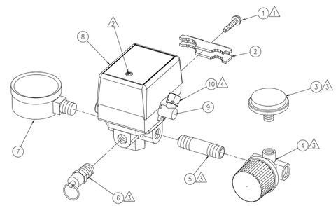Section_3 Diagram and Parts List for SPA0502054  Powermate Compressor