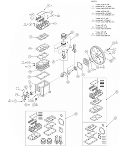 Section_2 Diagram and Parts List for LA370605602  Powermate Compressor