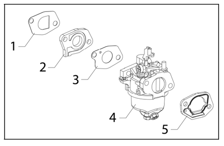 Part Location Diagram of A204117 Powermate Assembly, Carburetor
