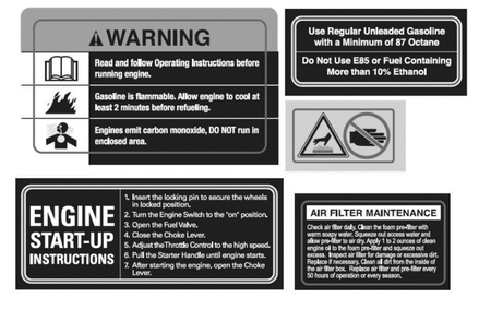 Section_18 Diagram and Parts List for PRTT196E  Powermate Tiller