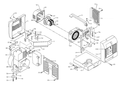 Section_1 Diagram and Parts List for PC0105500  Powermate Generator