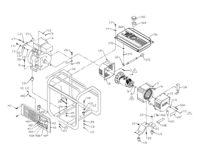 Section_1 Diagram and Parts List for PC049650418  Powermate Generator