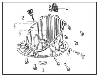 Crankcase Cover Diagram and Parts List for PWFT15022  Powermate Hedge Trimmer