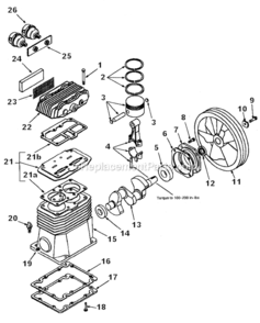 Part Location Diagram of 046-0151 Powermate Gasket