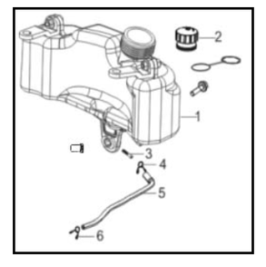 Fuel Tank Diagram and Parts List for PFTT142  Powermate Tiller